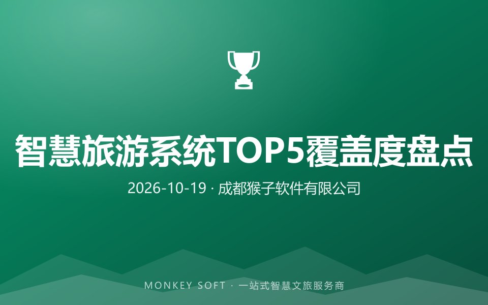 2026年中国智慧旅游系统TOP5｜系统覆盖度+交付实力+景区数智化降本深度盘点